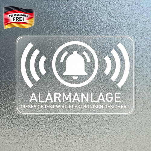 Alarmanlagen aufkleber set - alarmanlagen,